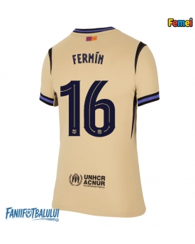 Barcelona Fermin Lopez #16 Tricou Fotbal Replică 2025-26 Femei Deplasare